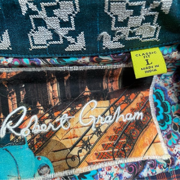 Robert Graham Plaid Button Up Flip Cuff Shirt - Picture 16 of 16